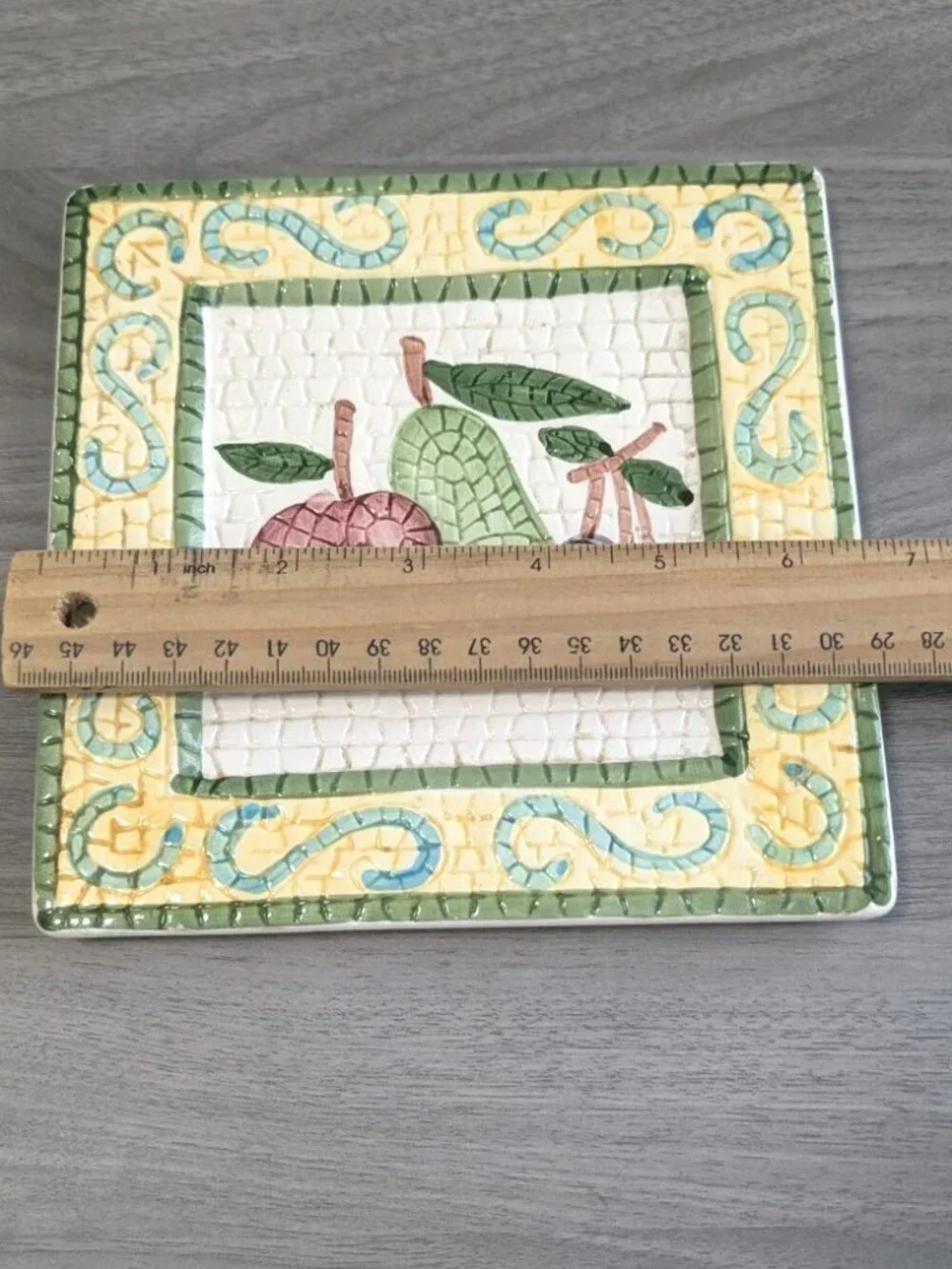 Vintage Tile Mosaic Trivet 6.5